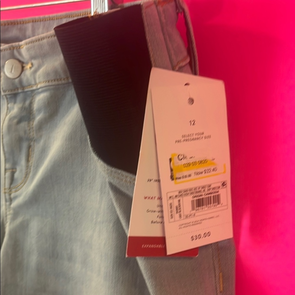 Isabel  29” inseam expandable waistWash Women’s Jeans with Black Elastic Panel